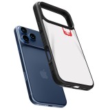 Coque iPhone 17 Pro - Silicone rigide noir Maillot de football Pologne 2022 personnalisable