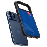 Coque iPhone 17 Pro - Silicone rigide noir Maillot de football Slovaquie