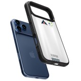 Coque iPhone 17 Pro - Silicone rigide noir Maillot de football Slovénie