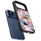 Coque iPhone 17 Pro - Silicone rigide noir Girl Power Collage