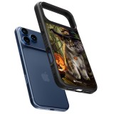 iPhone 17 Pro Case Hülle - Silikon schwarz Halloween 21 Witch cat