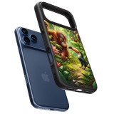 iPhone 17 Pro Case Hülle - Silikon schwarz Tropischer Dschungel Tayrona