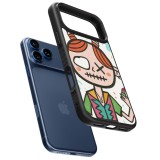 iPhone 17 Pro Case Hülle - Silikon schwarz Little Girl Sketch