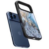 Coque iPhone 17 Pro - Silicone rigide noir Marble 04