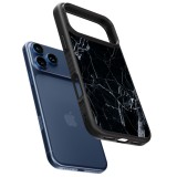iPhone 17 Pro Case Hülle - Silikon schwarz Marble Black 01