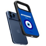 iPhone 17 Pro Case Hülle - Silikon schwarz Pop Summer Destination Mykonos