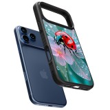 iPhone 17 Pro Case Hülle - Silikon schwarz Ladybird in bloom Spring 2026