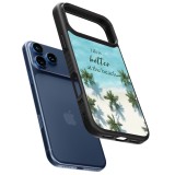 iPhone 17 Pro Case Hülle - Silikon schwarz Summer 2025 Life is better at the beach