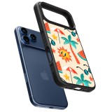Coque iPhone 17 Pro - Silicone rigide noir Summer 2025 Pattern soleil