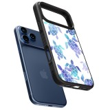 Coque iPhone 17 Pro - Silicone rigide noir Turtles pattern watercolor
