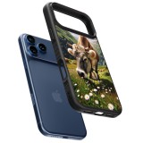 iPhone 17 Pro Case Hülle - Silikon schwarz Kuh Berg Wallis