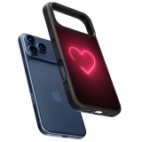 iPhone 17 Pro Case Hülle - Silikon schwarz Valentine 2023 single neon heart