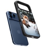 iPhone 17 Pro Case Hülle - Silikon schwarz Weihnachten 2023 Fuechslein Tanne
