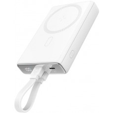 20W Powerbank Joyroom JR-PBM01 MagSafe 10000mAh externer Akku mit Standfuß - Weiss