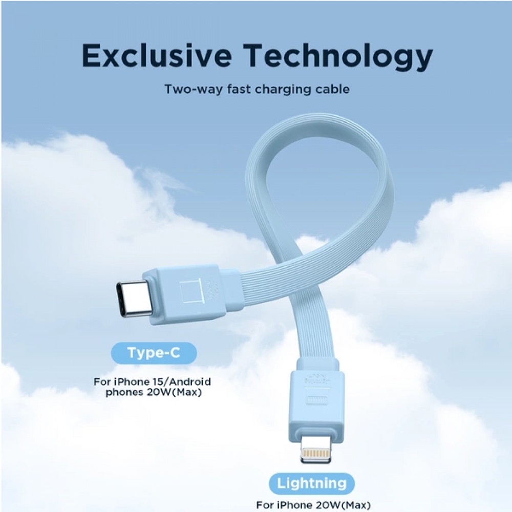 20W Powerbank Joyroom JR-PBM01 MagSafe 10000mAh externer Akku mit Standfuß - Weiss