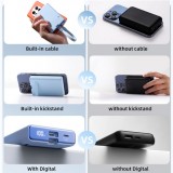 20W Powerbank Joyroom JR-PBM01 batterie externe MagSafe 10000mAh avec pied de support - Violet