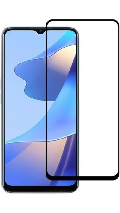 3D Tempered Glass OPPO A16s - Vitre de protection d'écran intégrale verre trempé avec bords noirs