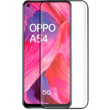 3D Tempered Glass OPPO A54 5G - Full Screen Display Schutzglas mit schwarzem Rahmen