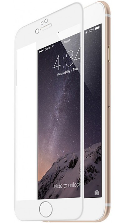 3D Tempered Glass vitre de protection blanc - iPhone 6 Plus / 6s Plus