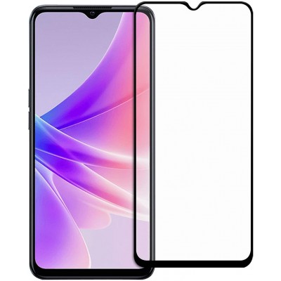 3D Tempered Glass OPPO A77 5G- Vitre de protection d'écran intégrale verre trempé avec bords noirs