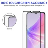 3D Tempered Glass OPPO A77 5G - Full Screen Display Schutzglas mit schwarzem Rahmen
