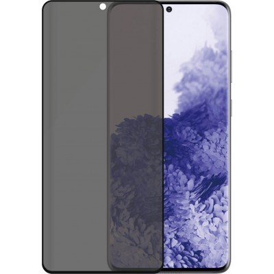 3D Tempered Glass Samsung Galaxy S21 Ultra - Vitre de protection d'écran intégrale Privacy anti-espion avec bords noirs