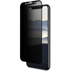 3D Tempered Glass iPhone 14 Pro - Vitre de protection d'écran intégrale Privacy anti-espion avec bords noirs
