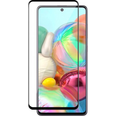 3D Tempered Glass Samsung Galaxy A21s - Full Screen Display Schutzglas mit schwarzem Rahmen