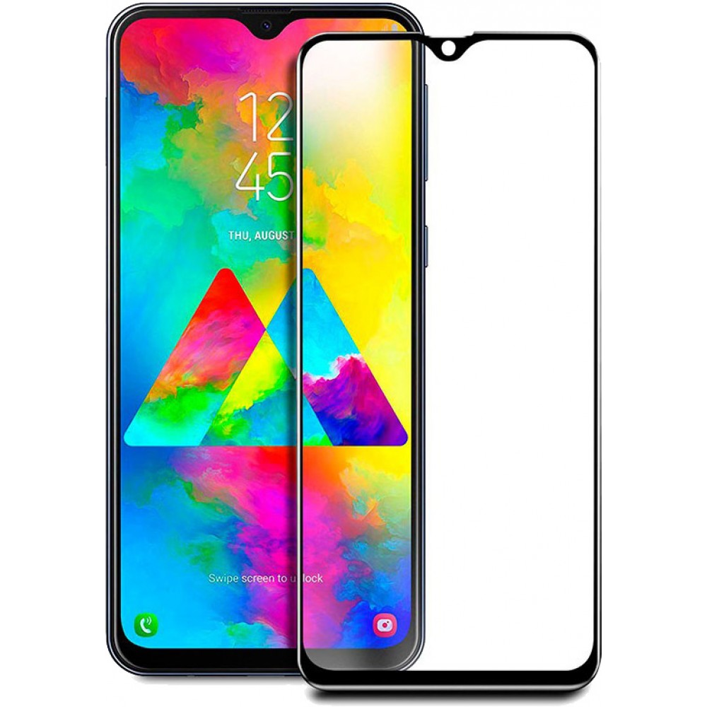 3D Tempered Glass Samsung Galaxy A50 - Full Screen Display Schutzglas mit schwarzem Rahmen