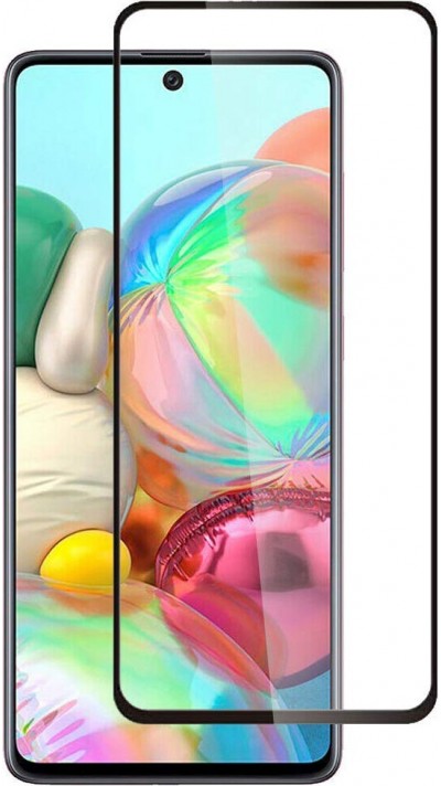 3D Tempered Glass Samsung Galaxy A71 - Vitre de protection d'écran intégrale verre trempé avec bords noirs