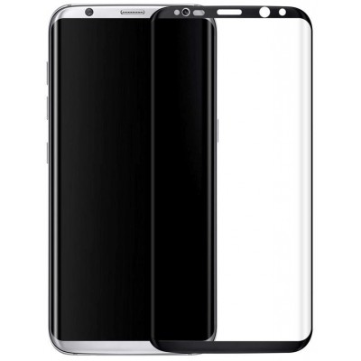 3D Tempered Glass Samsung Galaxy S8 - Vitre de protection d'écran intégrale verre trempé avec bords noirs