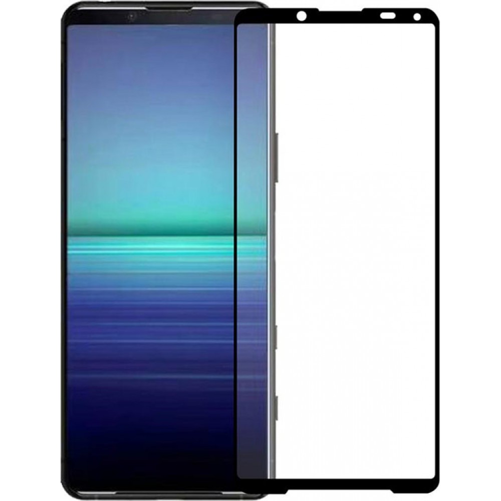 3D Tempered Glass Xperia 1 IV - Full Screen Display Schutzglas mit schwarzem Rahmen