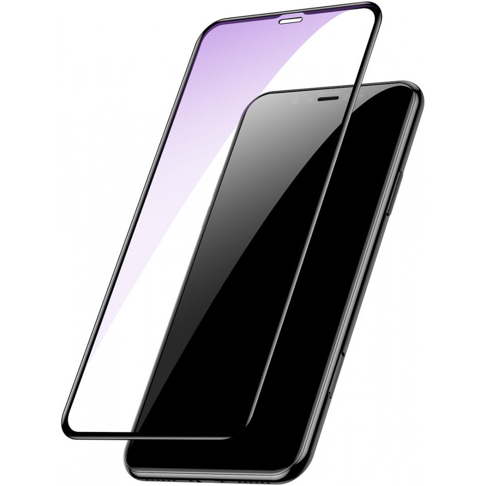 3D Tempered Glass Schutzglas schwarz anti-Blue Light - iPhone 13 Pro Max