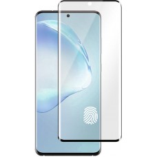 3D Tempered Glass Schutzglas schwarz (Fingerabdruck kompatibel) - Samsung Galaxy S10+