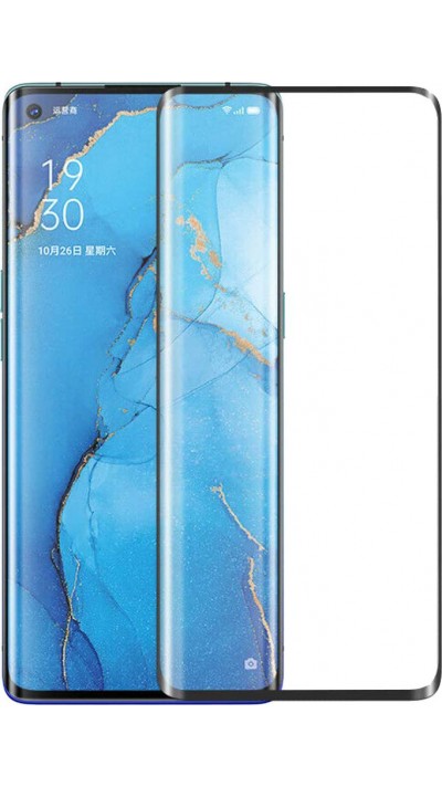 3D Tempered Glass OPPO Find X2 Pro - Vitre de protection d'écran intégrale verre trempé avec bords noirs