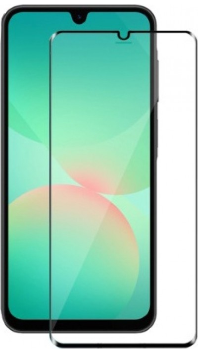3D Tempered Glass Samsung Galaxy A26  - Vitre de protection d'écran intégrale verre trempé avec bords noirs