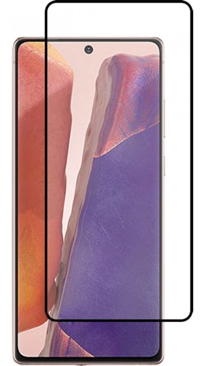 3D Tempered Glass Samsung Galaxy Note 20 - Vitre de protection d'écran intégrale verre trempé avec bords noirs