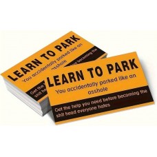 50 cartes drôles learn to park - Lot de cartes de stationnement rigolos de mauvaise conduite