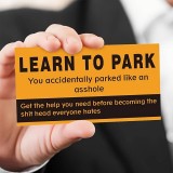 50 cartes drôles learn to park - Lot de cartes de stationnement rigolos de mauvaise conduite