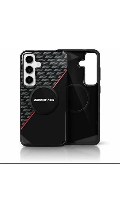 Galaxy S25 Case Hülle - AMG Red Stripe MagSafe - Schwarz