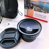 APEXEL Smartphone Kamera Objektiv Aufsatz 2 in 1 Ultra Weitwinkel 0.45x Objektiv & Super Makro Linse