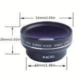 APEXEL Objectif 2 en 1 pour smartphone Ultra Grand Angle 0.45x & Super Macro zoom optique