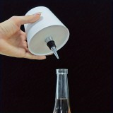 Design LED Lampenschirm für universell anpassbare Flasche - Weiss