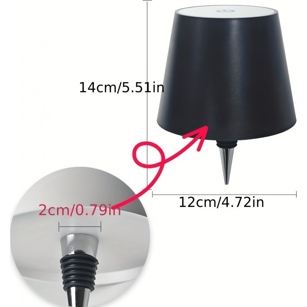 Design LED Lampenschirm für universell anpassbare Flasche - Weiss