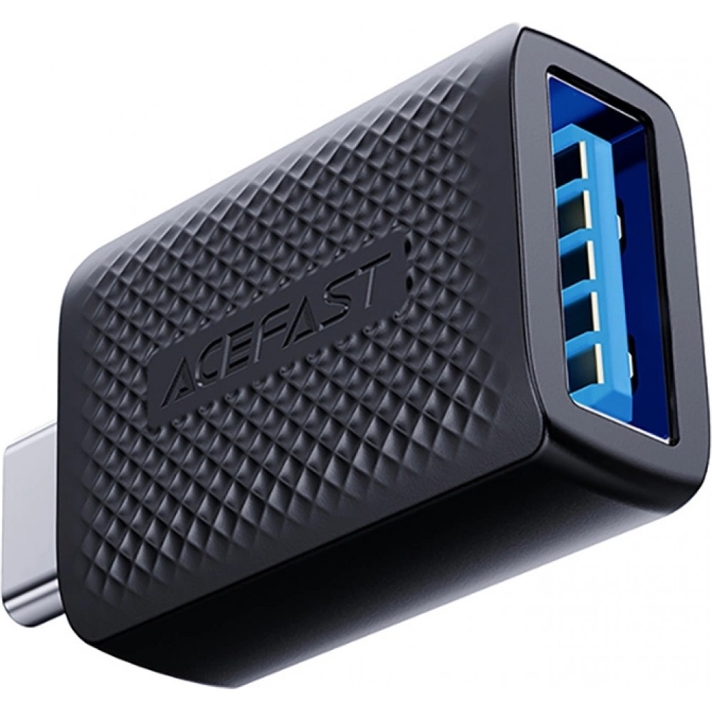 Acefast J1 - Adaptateur USB-A 3.0 (femelle) vers USB-C 3.0 (mâle) 5Gb/s - Noir