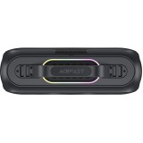 Acefast K1 - Kabelloser Bluetooth Karaoke Lautsprecher mit 2 Mikrofonen - Schwarz