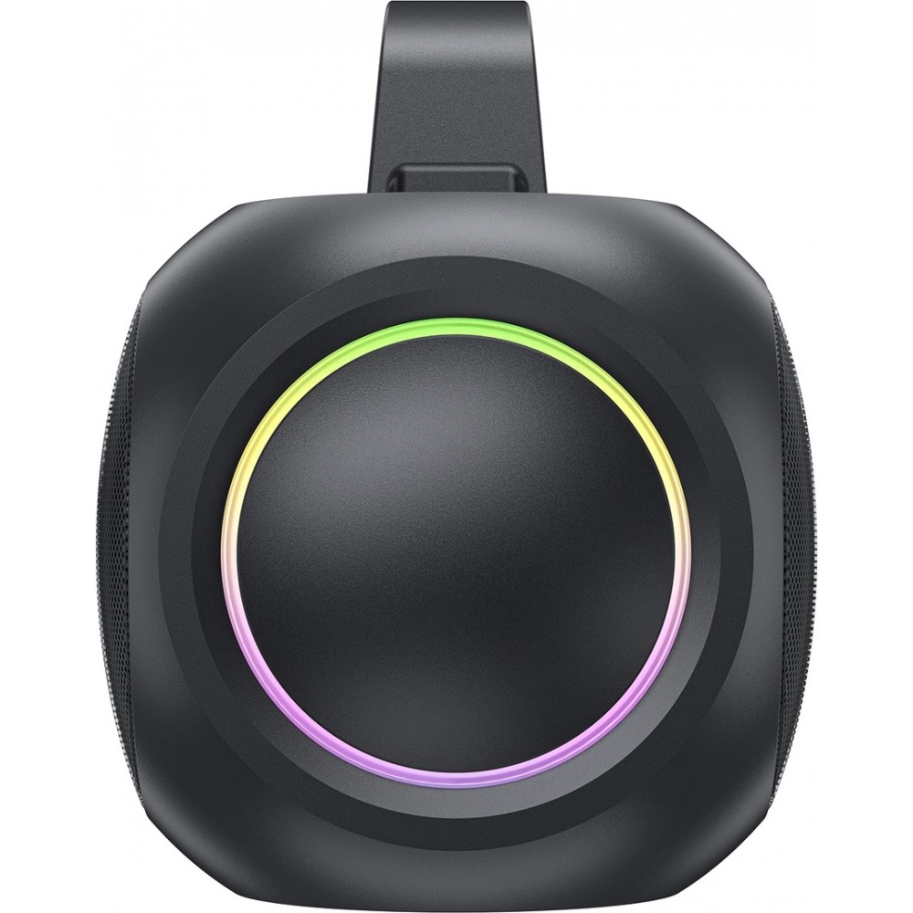 Acefast K1 - Kabelloser Bluetooth Karaoke Lautsprecher mit 2 Mikrofonen - Schwarz