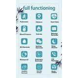 Active Fitness Tracker M7 - Bracelet sportif intelligent Montre connectée Bluetooth - Bleu foncé