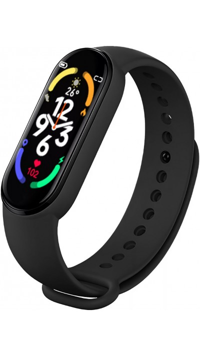 Active Fitness Tracker M7 - Bracelet sportif intelligent Montre connectée Bluetooth - Noir