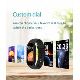 Active Fitness Tracker M7 - Intelligentes Sportarmband Smart Watch Bluetooth - Schwarz